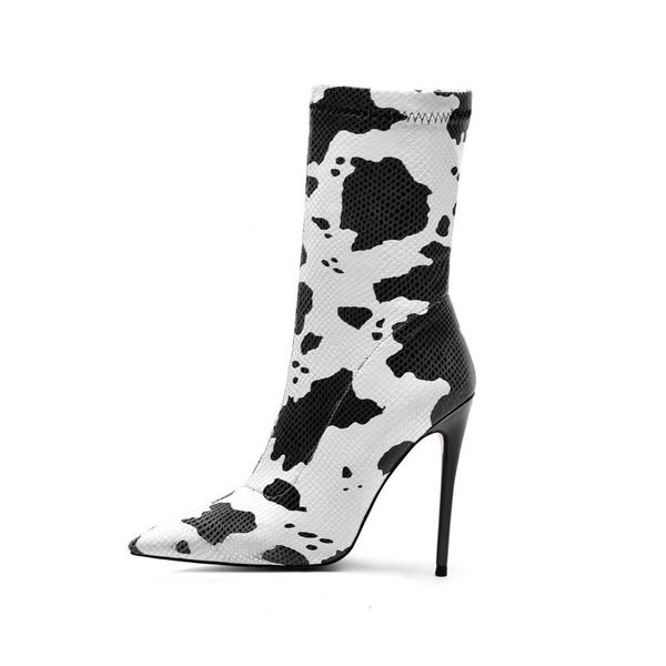 fashion women's mid-calf boots pointed toe stilettos high heels shoes club pattern b67, Black
fashion women's mid-calf boots pointed toe stilettos high heels shoes club pattern b67, Black