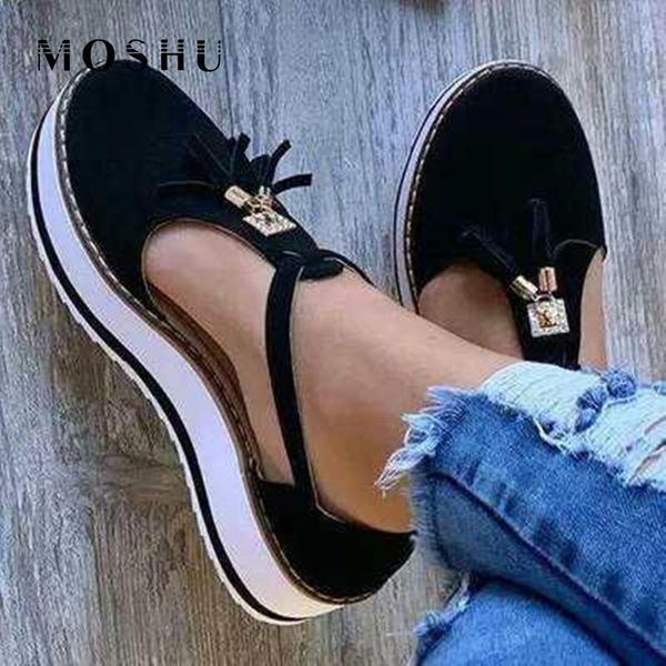 dress shoes platform sandals women summer fashion buckle strap solid fringe cover heel flat ladies casual sandalias mujer, Black
dress shoes platform sandals women summer fashion buckle strap solid fringe cover heel flat ladies casual sandalias mujer, Black