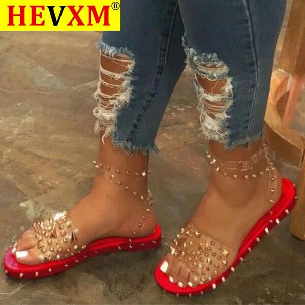 sandals summer woman buckle strap transparent pvc rivet female shoes women's sandalias plus size 35-43 fashion mujer, Black
sandals summer woman buckle strap transparent pvc rivet female shoes women's sandalias plus size 35-43 fashion mujer, Black