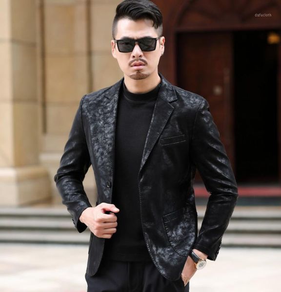 20206 new men's genuine leather clothes men's clothing young and middle-aged suit sheep leather jacket1, Black;brown
20206 new men's genuine leather clothes men's clothing young and middle-aged suit sheep leather jacket1, Black;brown