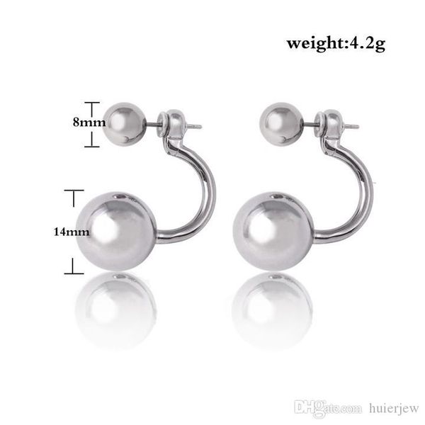 earings for woman side ball stud pearl earrings with small pearl candy colours gift for women stud earrings, Golden;silver
earings for woman side ball stud pearl earrings with small pearl candy colours gift for women stud earrings, Golden;silver