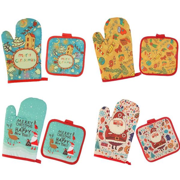 2pcs/set christmas baking anti-gloves oven microwave insulation mat xmas supply mitts and potholder mat for bbq home kitchen
2pcs/set christmas baking anti-gloves oven microwave insulation mat xmas supply mitts and potholder mat for bbq home kitchen
