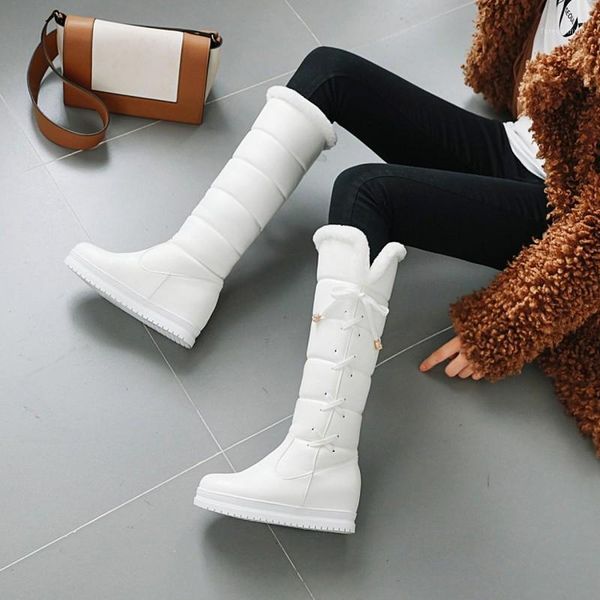 boots cross-tied snow waterproof winter woman warm knee-high round toe pu solid ladies fashion female shoes maziao1, Black
boots cross-tied snow waterproof winter woman warm knee-high round toe pu solid ladies fashion female shoes maziao1, Black