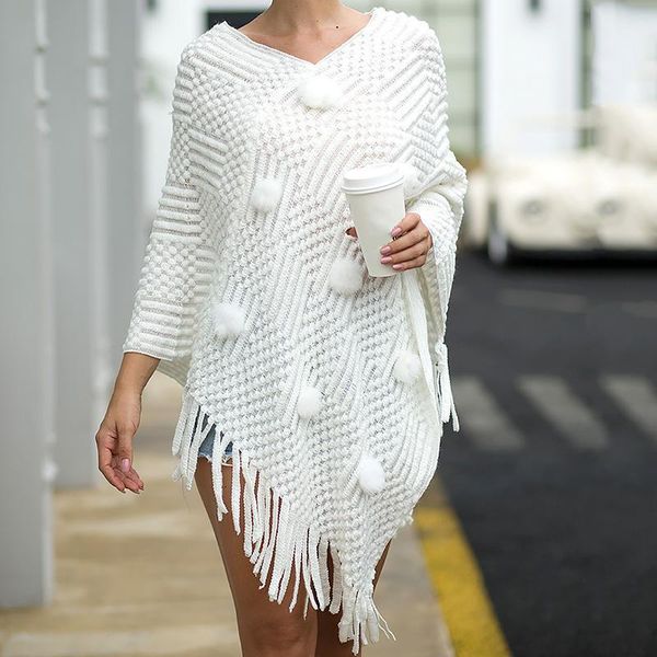 tassel irregular hem shawl sweater female 2020 autumn casual loose long sleeve knitted solid color v-neck pullover1, White;black
tassel irregular hem shawl sweater female 2020 autumn casual loose long sleeve knitted solid color v-neck pullover1, White;black