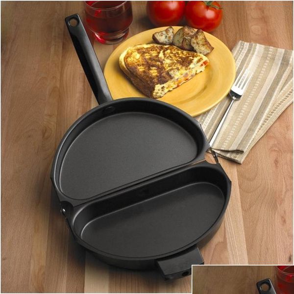 unique design non stick folding omelette cooking hand frying pan stainless iron double side grill pan 28.5 *24cm jlltzu network2010
unique design non stick folding omelette cooking hand frying pan stainless iron double side grill pan 28.5 *24cm jlltzu network2010