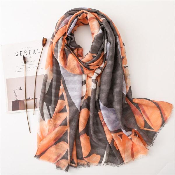 scarves 2021 korean version sun protection silk scarf spring summer cotton women's color large leaf print beach shawl, Blue;gray
scarves 2021 korean version sun protection silk scarf spring summer cotton women's color large leaf print beach shawl, Blue;gray