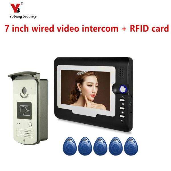 video door phones yobang security 7" color screen intercom phone 1 monitors waterproof visible wired home doorphone
video door phones yobang security 7" color screen intercom phone 1 monitors waterproof visible wired home doorphone
