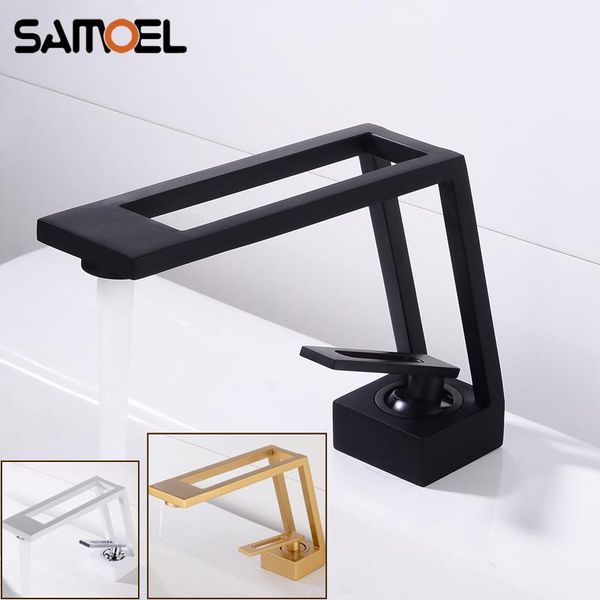 bathroom sink faucets modern fashion creative matte black deck-mounted faucet brushed gold basin cold water mixer torneira b3434
bathroom sink faucets modern fashion creative matte black deck-mounted faucet brushed gold basin cold water mixer torneira b3434