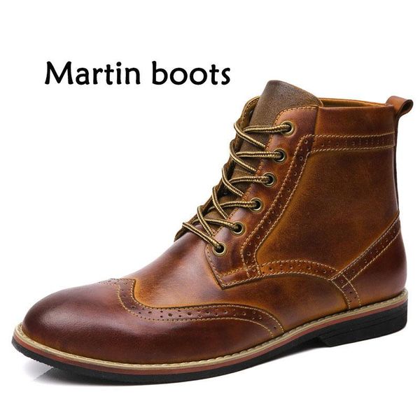 2020 new men ankle boots big size 38-47 vintage brogue college style men shoes casual fashion lace-up boots for man brown, Black
2020 new men ankle boots big size 38-47 vintage brogue college style men shoes casual fashion lace-up boots for man brown, Black