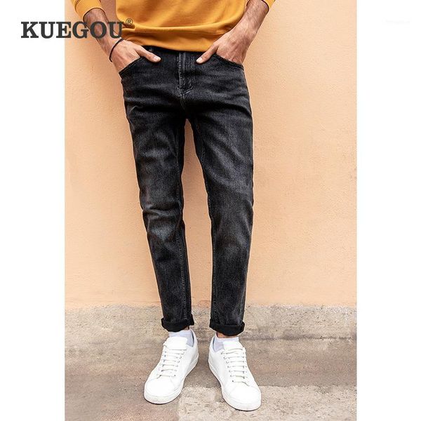 kuegou cotton autumn spring clothing classic black man jeans retro wear fashion stretch denim streetwear slim plus size lk-18361, Blue
kuegou cotton autumn spring clothing classic black man jeans retro wear fashion stretch denim streetwear slim plus size lk-18361, Blue