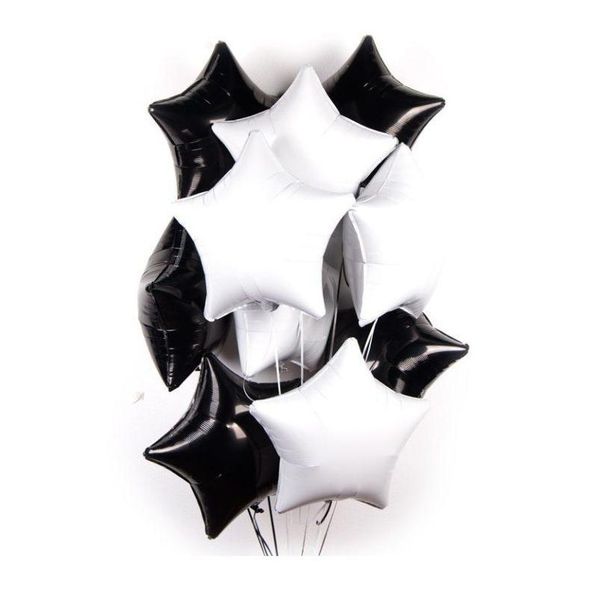 16pcs/lot 18inch white black star foil balloons birthday wedding party decoration supplies 2.3g helium globos baby toys bbygnh
16pcs/lot 18inch white black star foil balloons birthday wedding party decoration supplies 2.3g helium globos baby toys bbygnh