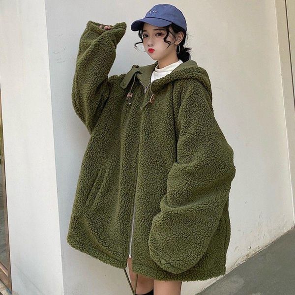 women's down & parkas women 2021 winter fashion warm parka outwear female double sides wear lamb fur jacket ladies hooded oversized loo, Black
women's down & parkas women 2021 winter fashion warm parka outwear female double sides wear lamb fur jacket ladies hooded oversized loo, Black
