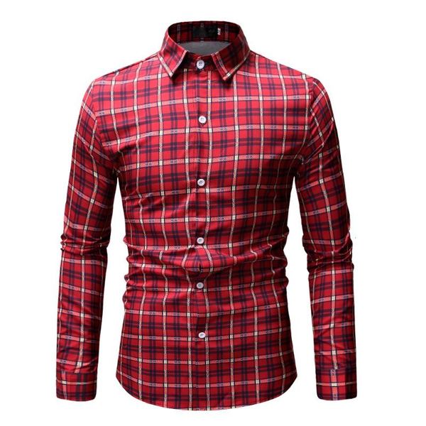 men's casual shirts 2021 autumn fashion brand men clothes slim fit long sleeve shirt plaid print social plus size -3xl, White;black
men's casual shirts 2021 autumn fashion brand men clothes slim fit long sleeve shirt plaid print social plus size -3xl, White;black