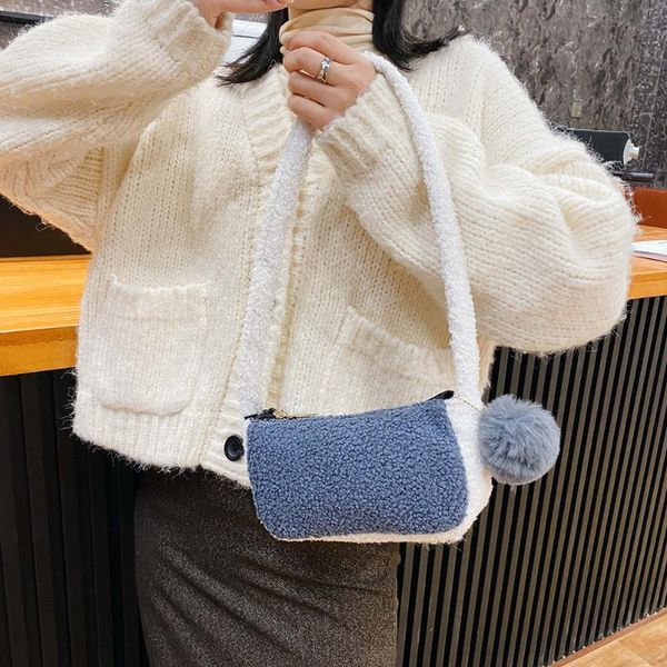 cross body women autumn winter woolen underarm shoulder bags fashion hit color small handbags casual hairball pendant handle bag
cross body women autumn winter woolen underarm shoulder bags fashion hit color small handbags casual hairball pendant handle bag