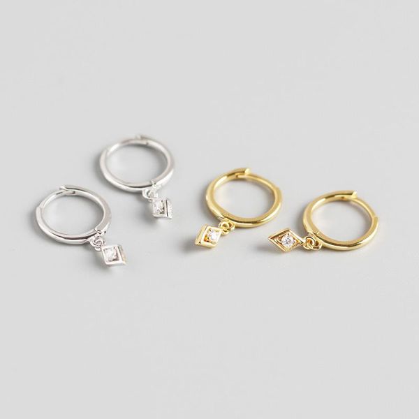 hoop & huggie rhombus s925 sterling silver simple zircon geometry earrings women everyday jewelry party fine accessory gift, Golden;silver
hoop & huggie rhombus s925 sterling silver simple zircon geometry earrings women everyday jewelry party fine accessory gift, Golden;silver