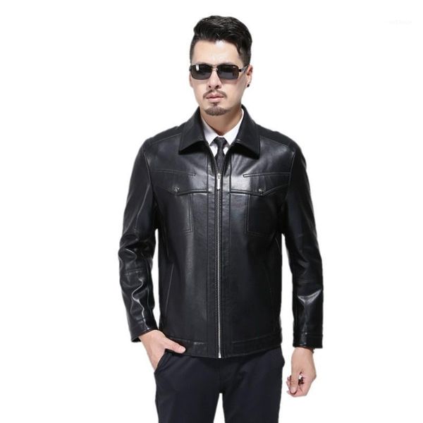 19 autumn men's leather coat man spring and autumn men cloting thin leather jacket coat1, Black;brown
19 autumn men's leather coat man spring and autumn men cloting thin leather jacket coat1, Black;brown