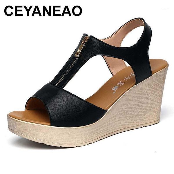 ceyaneao new peep toe high heel wedge sandals summer platform gladiator platform sandalias brief zipper slingback shoes 34-431, Black
ceyaneao new peep toe high heel wedge sandals summer platform gladiator platform sandalias brief zipper slingback shoes 34-431, Black