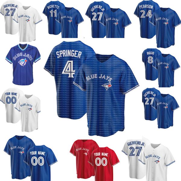 4 george springer toronto blue jays jersey 11 bo bichette 27 vladimir guerrero jr. 8 cavan biggio 29 joe carter baseball jerseys, Blue;black
4 george springer toronto blue jays jersey 11 bo bichette 27 vladimir guerrero jr. 8 cavan biggio 29 joe carter baseball jerseys, Blue;black