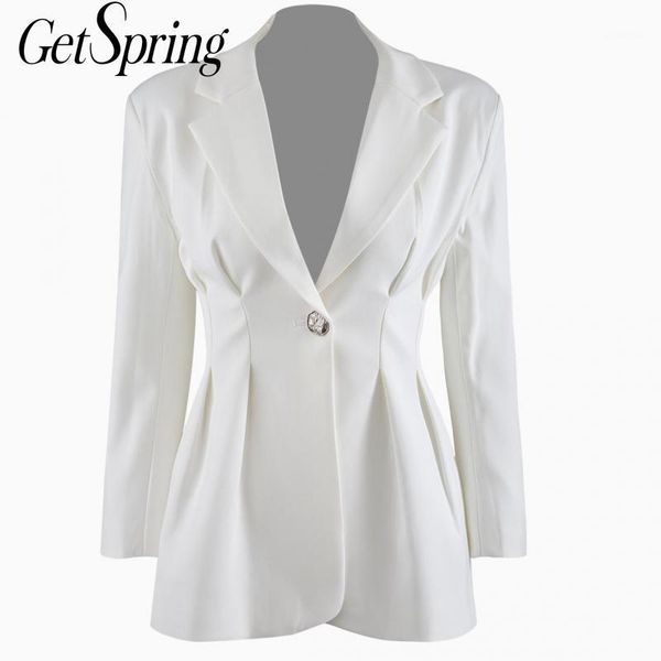 getspring women blazer white vintage casual women blazers jackets all match fashion blazers long sleeve suit coats 20201, White;black 
getspring women blazer white vintage casual women blazers jackets all match fashion blazers long sleeve suit coats 20201, White;black