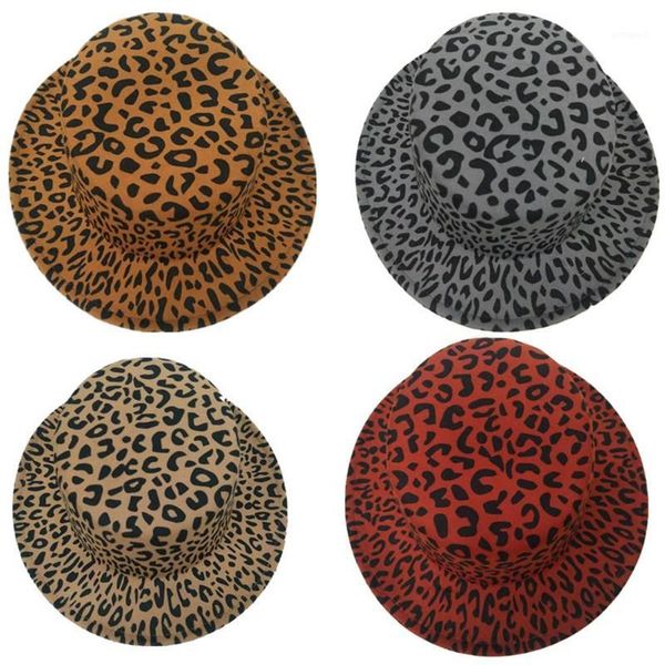 wide brim hats wzcx leopard flat jazz hat fashion tide autumn winter casual personality felt cap1, Blue;gray
wide brim hats wzcx leopard flat jazz hat fashion tide autumn winter casual personality felt cap1, Blue;gray