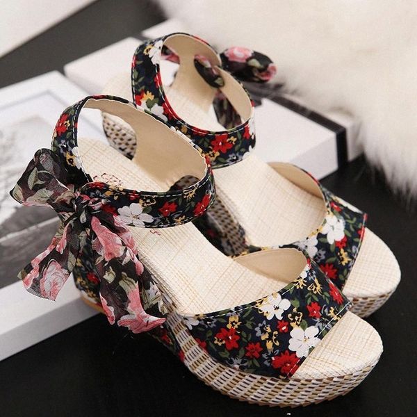women wedge sandals female floral bowknot design platform high heel sandals ankle strap open toe ladies shoes summer 2020 #ry7g, Black
women wedge sandals female floral bowknot design platform high heel sandals ankle strap open toe ladies shoes summer 2020 #ry7g, Black