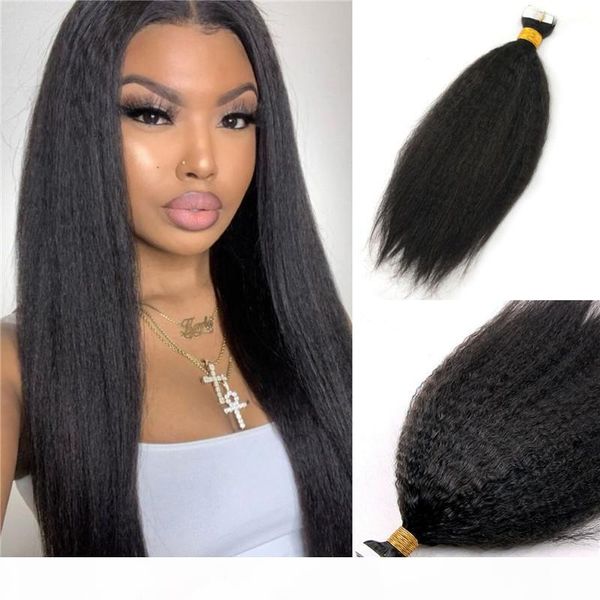 afro kinky straight tape in human hair extensions yaki kinky virgin brazilian skin weft invisible tape ins extensions 40pcs 100g, Black
afro kinky straight tape in human hair extensions yaki kinky virgin brazilian skin weft invisible tape ins extensions 40pcs 100g, Black