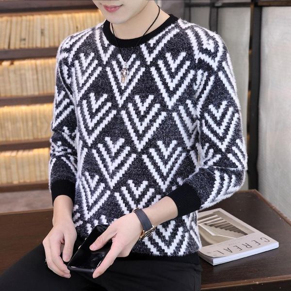 men's sweaters pull homme 2021 winter arrival thick warm cashmere sweater men o-neck christmas slim fit knittwear mens pullovers, White;black
men's sweaters pull homme 2021 winter arrival thick warm cashmere sweater men o-neck christmas slim fit knittwear mens pullovers, White;black