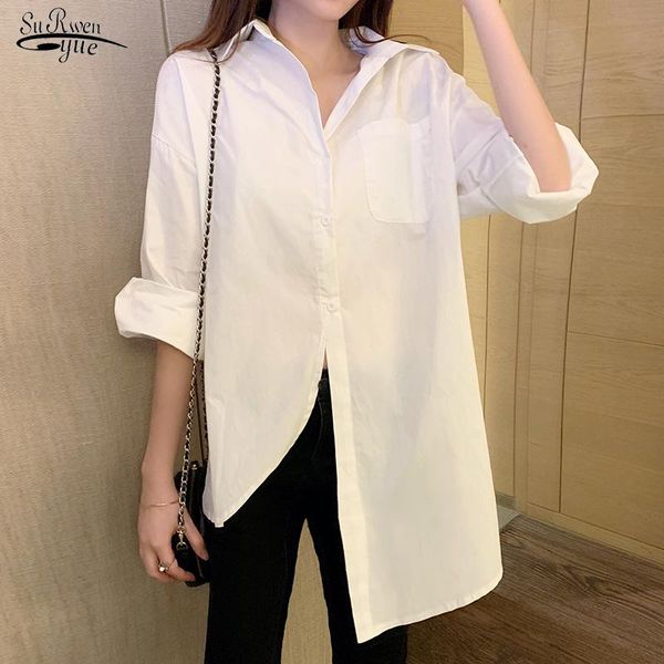 women's blouses & shirts arrival irregular loose long sleeve white blouse women turn-down collar shirt casual plus size ladies 12405
women's blouses & shirts arrival irregular loose long sleeve white blouse women turn-down collar shirt casual plus size ladies 12405