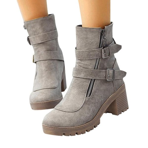 boots sagace women's retro belt buckle barefoot ankle shoes casual double thick with listing, Black
boots sagace women's retro belt buckle barefoot ankle shoes casual double thick with listing, Black