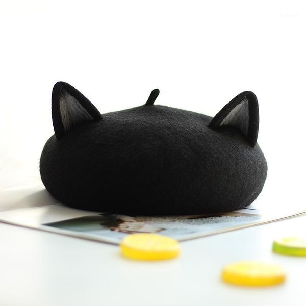 wool to express it in black cat painter filial children hat baize stereo cat ears beret1, Blue;gray
wool to express it in black cat painter filial children hat baize stereo cat ears beret1, Blue;gray