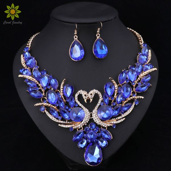 crystal bridal jewelry sets gold color swan pendant necklace women gift party wedding prom necklace earring accessories 201222, Slivery;crystal
crystal bridal jewelry sets gold color swan pendant necklace women gift party wedding prom necklace earring accessories 201222, Slivery;crystal