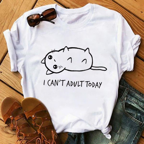 women's cartoon cat print tshirts harajuku t shirt o-neck clothing cartoon print casual short sleeve streetwear clothes, White
women's cartoon cat print tshirts harajuku t shirt o-neck clothing cartoon print casual short sleeve streetwear clothes, White