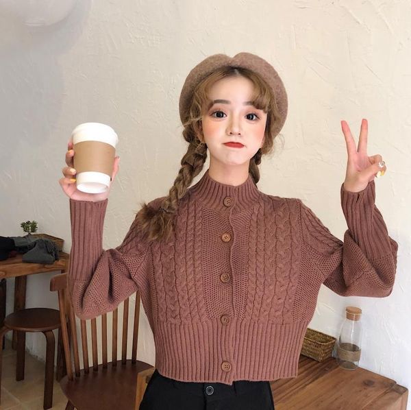 woman sweaters short vrouw truien button closure pull femme cardigan solid truien dames crop pull hiver femme kobieta swetry1, White;black
woman sweaters short vrouw truien button closure pull femme cardigan solid truien dames crop pull hiver femme kobieta swetry1, White;black