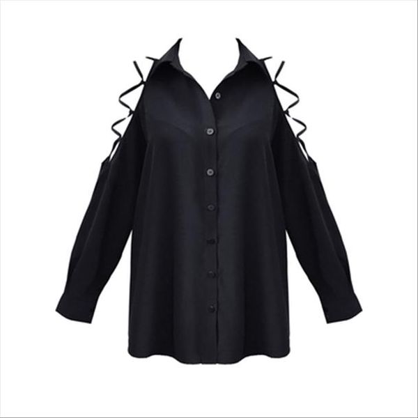 ruibbit gothic punk women off shoulder lace up crop black blouse female black loose v collar cool girl punk rock, White
ruibbit gothic punk women off shoulder lace up crop black blouse female black loose v collar cool girl punk rock, White