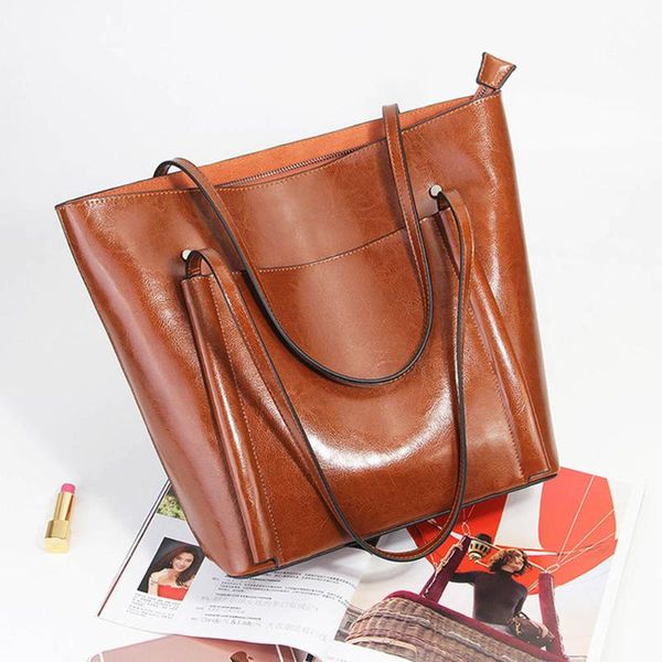 zency classic coffee simple style women shoulder bags 100% genuine leather brown tote handbag large shopping bag for daily use
zency classic coffee simple style women shoulder bags 100% genuine leather brown tote handbag large shopping bag for daily use