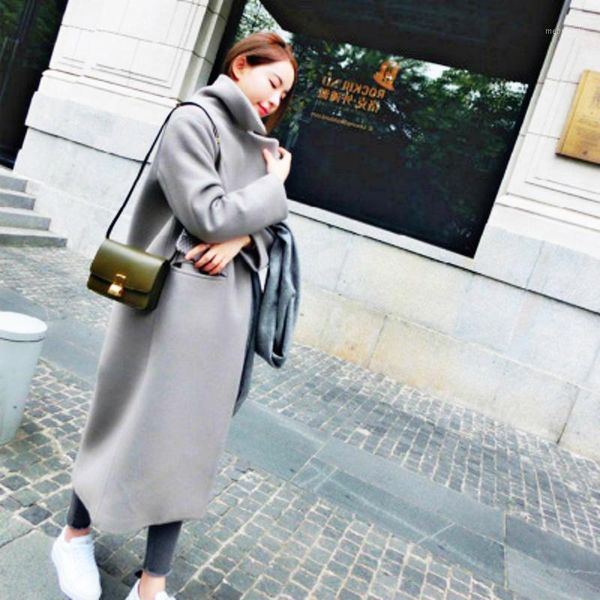 women wool coat,2019 winter new casual korean version slim long coat,full sleeve suit collar womens plus size fashions coats1, Black
women wool coat,2019 winter new casual korean version slim long coat,full sleeve suit collar womens plus size fashions coats1, Black