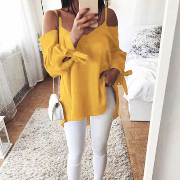 fashion causal women spring summer t-shirts long sleeve off shoulder solid loose tees 4 style, White
fashion causal women spring summer t-shirts long sleeve off shoulder solid loose tees 4 style, White