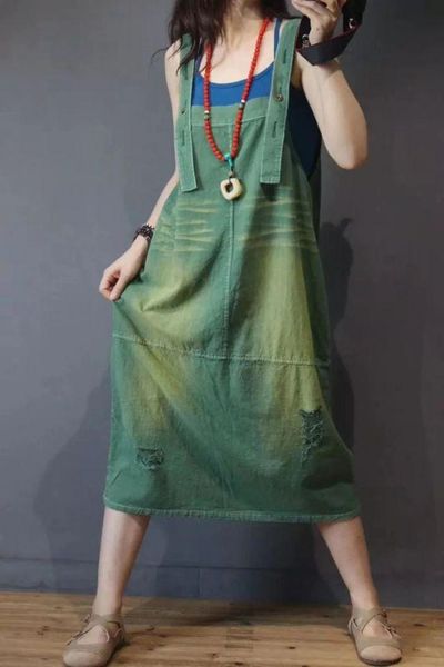 casual dresses summer dress women retro large size denim mori girl bleached scratched ladies 2021, Black;gray
casual dresses summer dress women retro large size denim mori girl bleached scratched ladies 2021, Black;gray