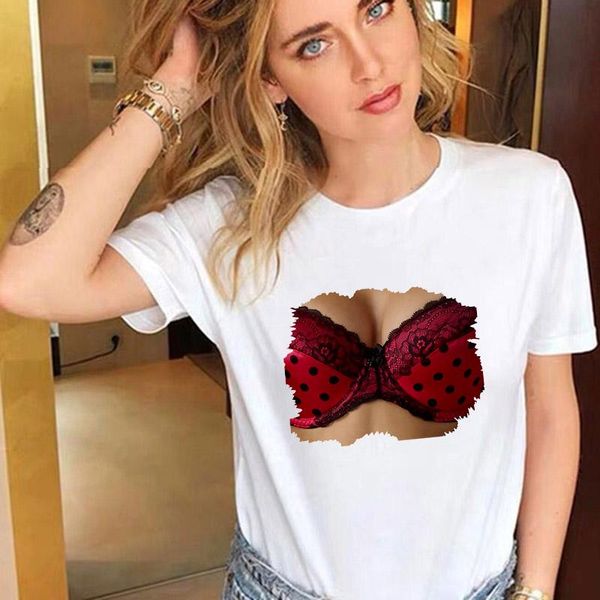 women's t-shirt lus los fashion white cotton woman funny big chest bra tees casual outwear short sleeve 2021
women's t-shirt lus los fashion white cotton woman funny big chest bra tees casual outwear short sleeve 2021