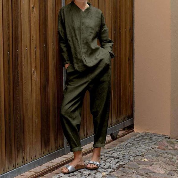 women jumpsuit cotton vintage long rompers autumn long sleeve buttons belted harem long pant casual loose playsuits 5xl 7, Black;white 
women jumpsuit cotton vintage long rompers autumn long sleeve buttons belted harem long pant casual loose playsuits 5xl 7, Black;white
