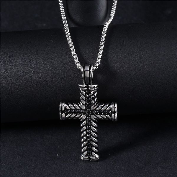 fashion design necklace pendant luxury jewelry stainless steel cross black water diamond 316l popular hip hop custom made, Silver
fashion design necklace pendant luxury jewelry stainless steel cross black water diamond 316l popular hip hop custom made, Silver