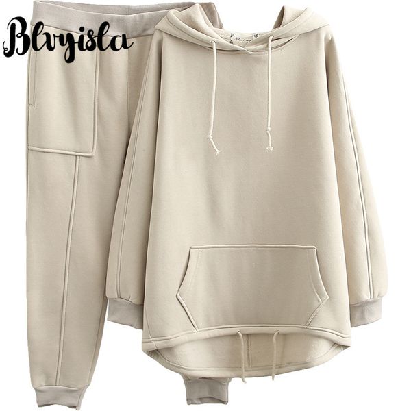 blvyisla 100kg female solid color thicken leisure sports keep warm fleece winter hooded sweatshirt suits oversize tracksuit set 201104, Gray
blvyisla 100kg female solid color thicken leisure sports keep warm fleece winter hooded sweatshirt suits oversize tracksuit set 201104, Gray