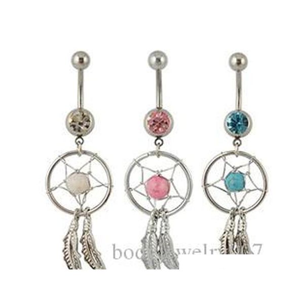 d0008-7 ( 3 colors ) dream catcher dangle 10 pcs mix colors stones belly rings navel naval wholesale lot drop shipping t6res, Silver
d0008-7 ( 3 colors ) dream catcher dangle 10 pcs mix colors stones belly rings navel naval wholesale lot drop shipping t6res, Silver