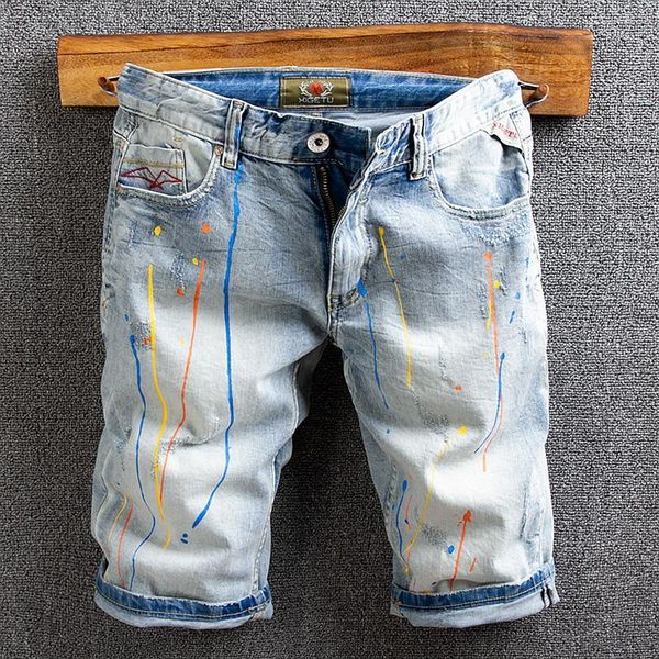 summer fashion men jeans shorts light blue elastic ripped denim shorts men printed designer hip hop short jeans1
summer fashion men jeans shorts light blue elastic ripped denim shorts men printed designer hip hop short jeans1