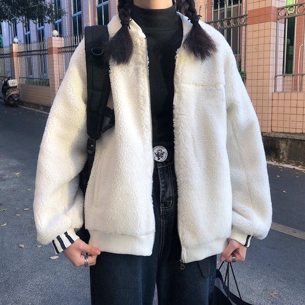 the new lamb velvet baseball padded jacket wild trendy couples can be controlled by both men and women, Black;brown
the new lamb velvet baseball padded jacket wild trendy couples can be controlled by both men and women, Black;brown