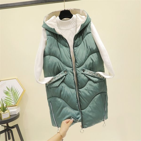 thick warm women's winter vest 2020 new hooded casual long coat female fashion slim sleeveless jacket plus size waistcoat women 1023, Black;white
thick warm women's winter vest 2020 new hooded casual long coat female fashion slim sleeveless jacket plus size waistcoat women 1023, Black;white