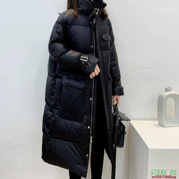 2020 new winter down jacket women loose long down fashion 90% white duck jacket female thick warm coat outerwear1, Black
2020 new winter down jacket women loose long down fashion 90% white duck jacket female thick warm coat outerwear1, Black
