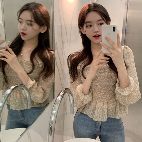 summer new design sense minority t-shirt square collar leaky collarbone girl student chiffon flower base coat
summer new design sense minority t-shirt square collar leaky collarbone girl student chiffon flower base coat