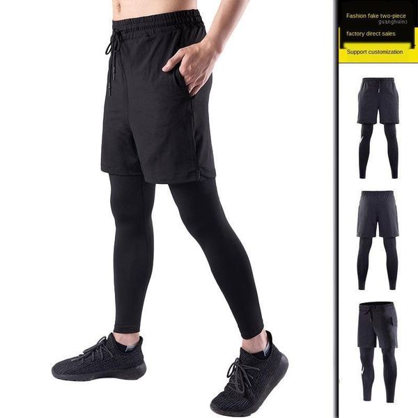 gym clothing men's sports tights fake two fitness pants stretch quick-drying shorts summer running training outdoor trousers1, White;black
gym clothing men's sports tights fake two fitness pants stretch quick-drying shorts summer running training outdoor trousers1, White;black