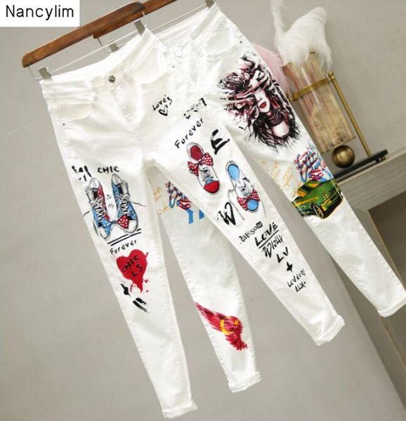 white jeans skinny denim pants women summer autumn new harajuku style print high waist pencil pants girls ladies plus size jeans, Blue
white jeans skinny denim pants women summer autumn new harajuku style print high waist pencil pants girls ladies plus size jeans, Blue